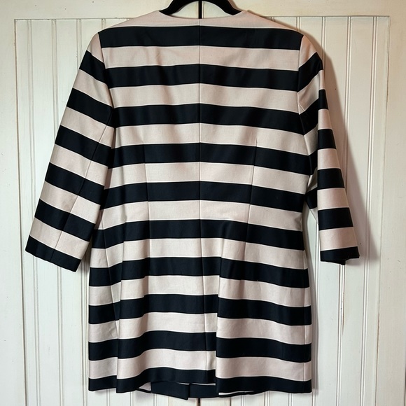 Bianca Nygard Striped Longline Blazer Sz 8P EUC - Picture 2 of 12
